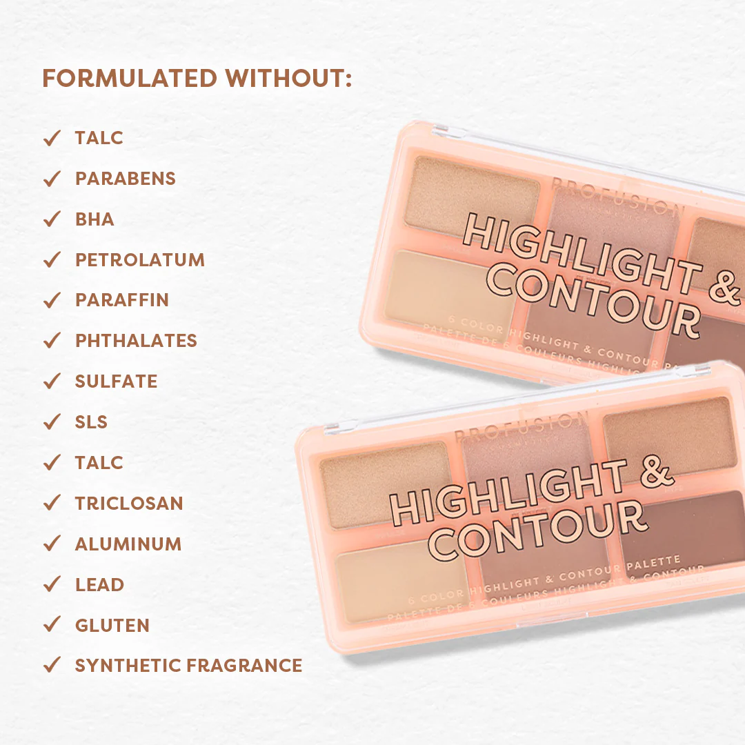 Highlight & Contour 6 Shade Face Palette - Image 6