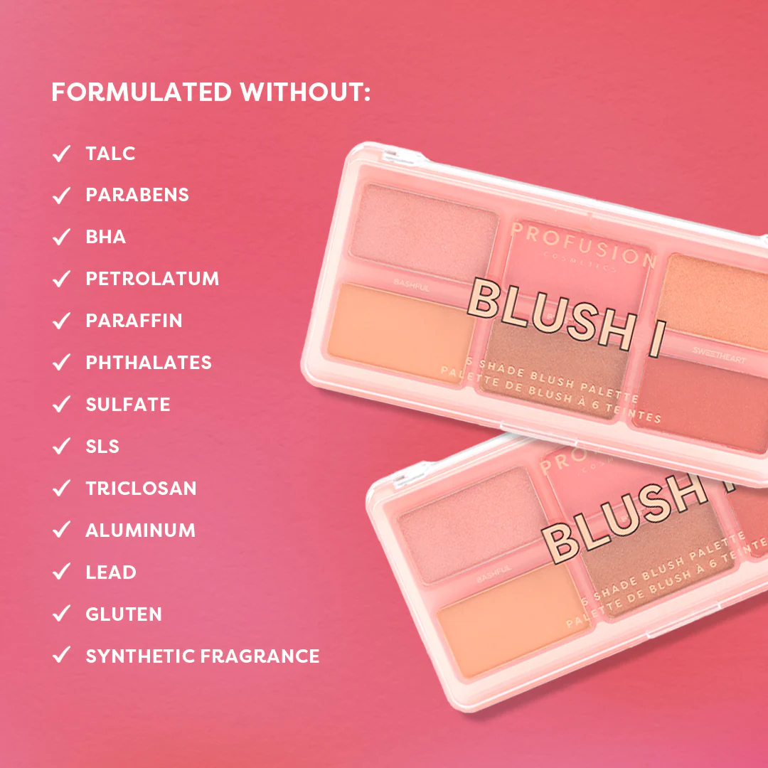 Blush 6 Shade Face Palette - Image 6