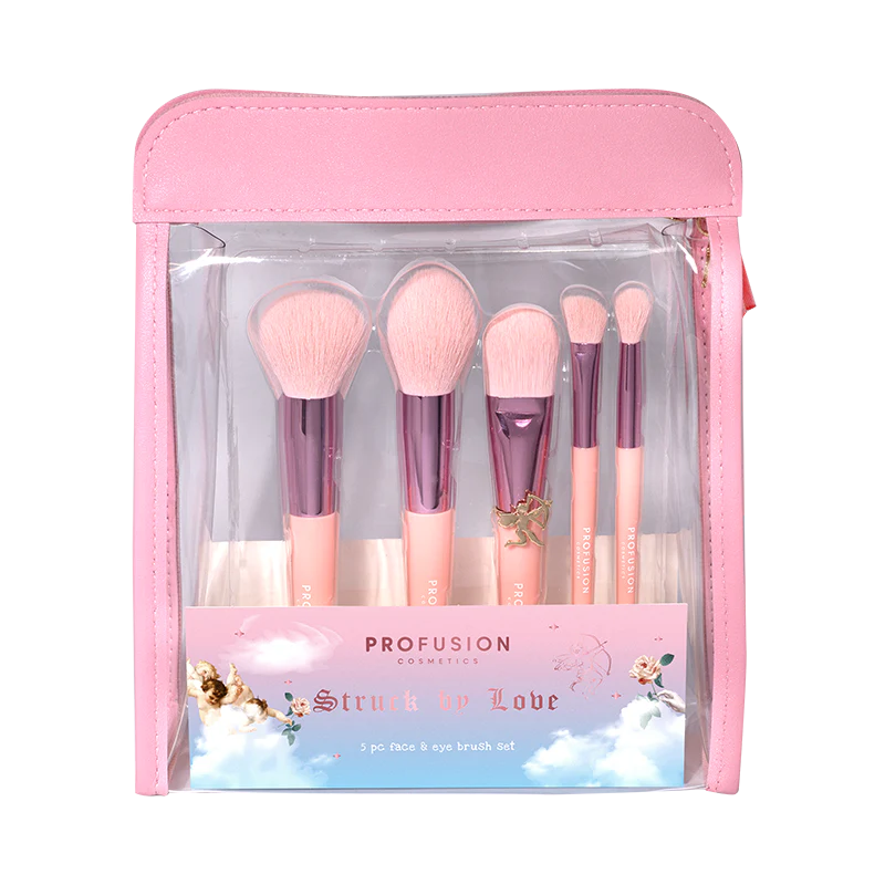 Dear Cupid - Struck By Love 5 PC Face & Eye Brush Set - Image 3