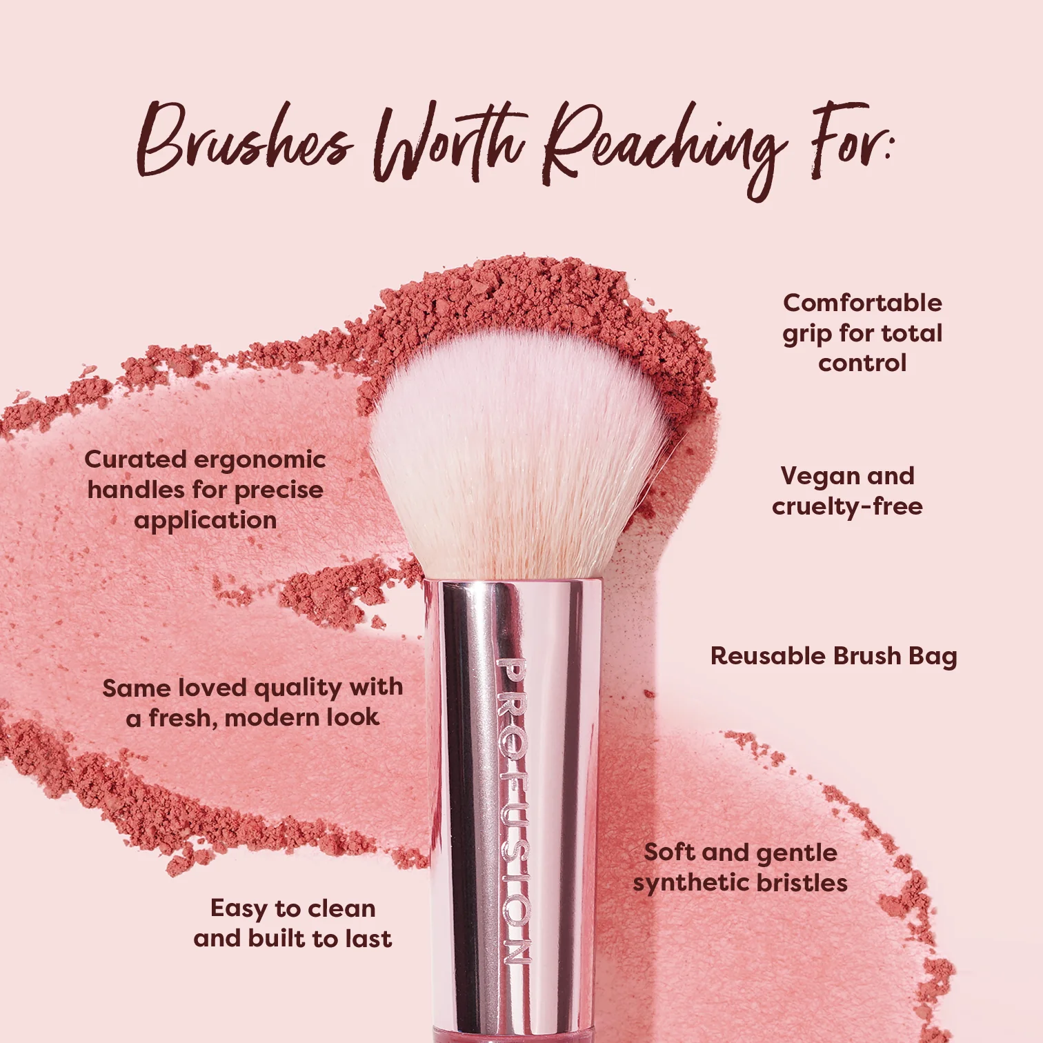 Face Essentials 3PC Face Brush Set - Image 3