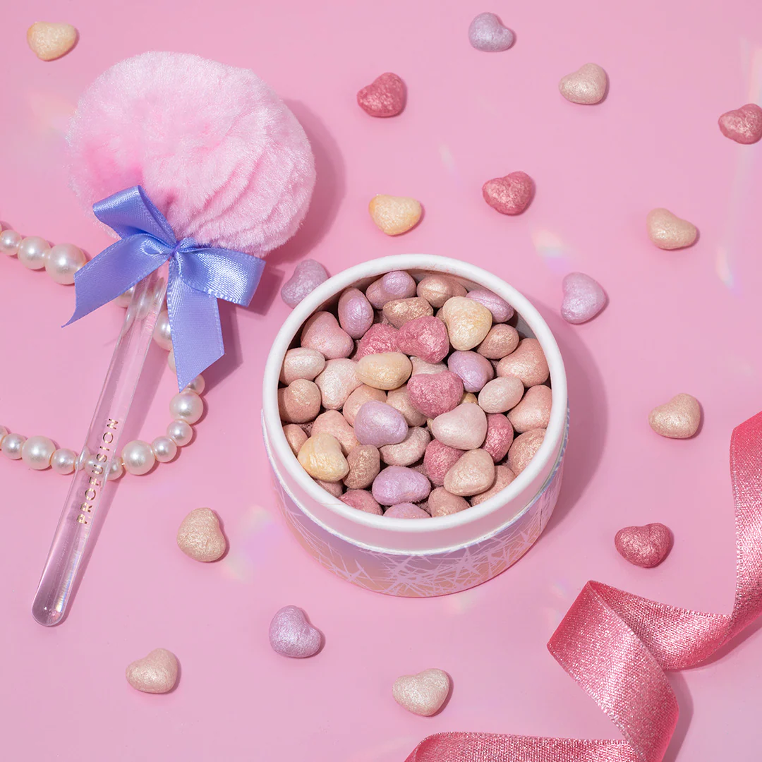 Frosted Snow Sparkle | Twinkling Lights Powder Puff Set - Image 5