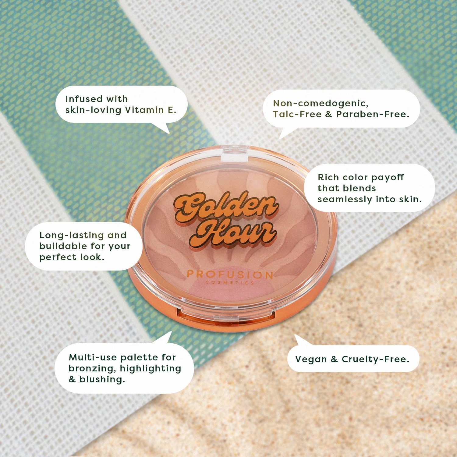 West Coast Glow | Golden Hour Luminous Bronze & Glow Palette - Image 4