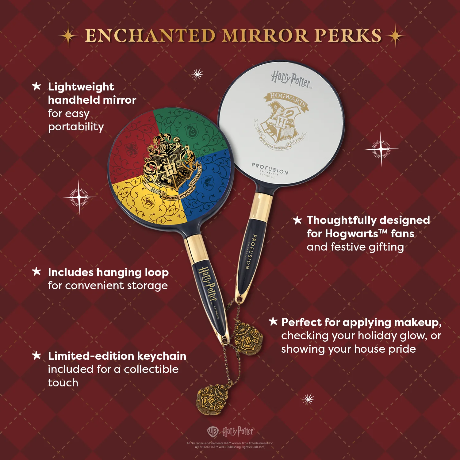 Harry Potter Holiday | Hogwarts™ House Pride Handheld Mirror - Image 5