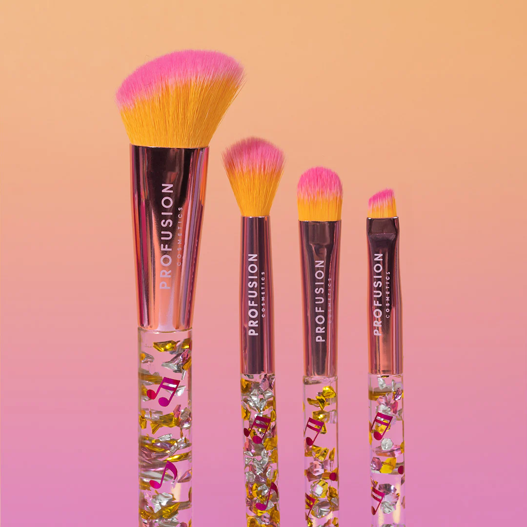 It's a Vibe | Feel the Beat 4-pc Face & Eye Brush Set - Image 3