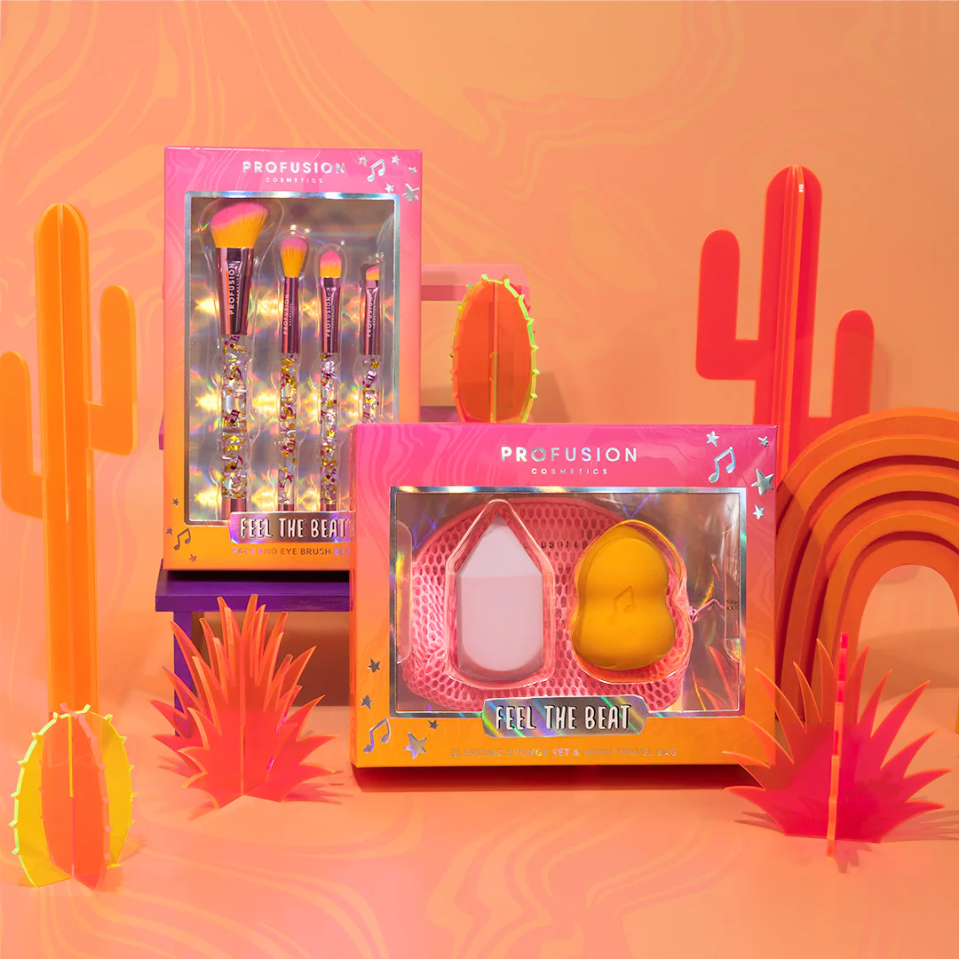 It's a Vibe | Feel the Beat 4-pc Face & Eye Brush Set - Image 4