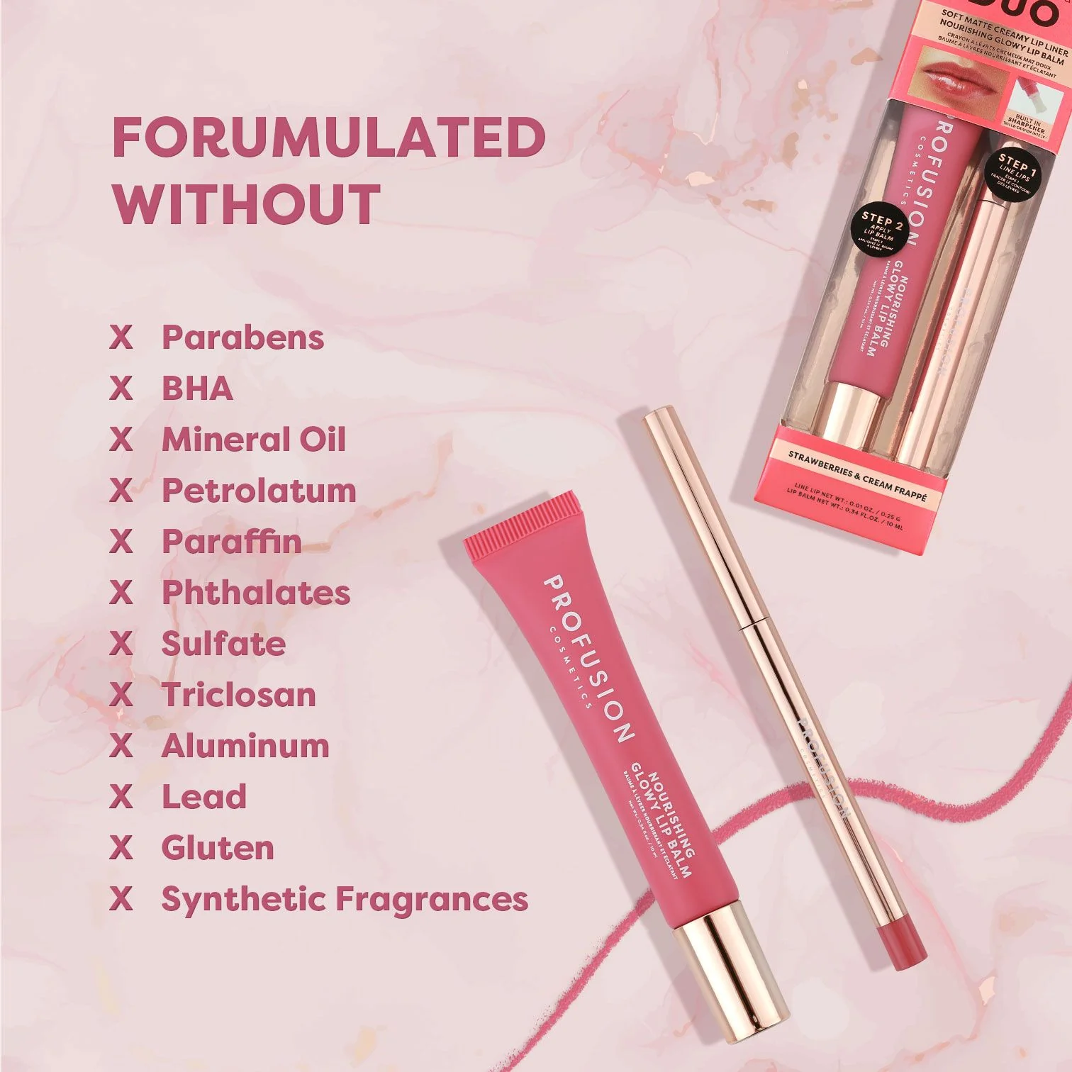 Lip Treat Duo Soft Matte Creamy Lip Liner & Nourishing Glowy Lip Balm - Image 14