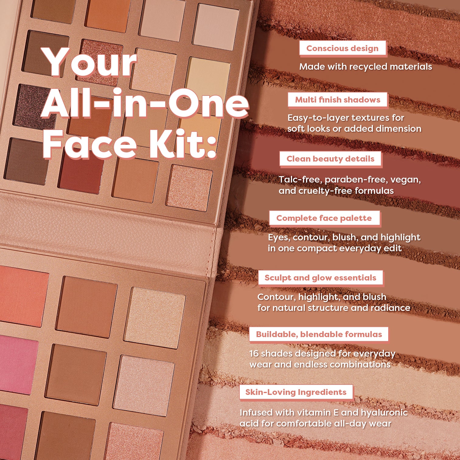 Mini Beauty Portfolio | 25 Shade Face, Eye, and Lip Beauty Kit - Image 6