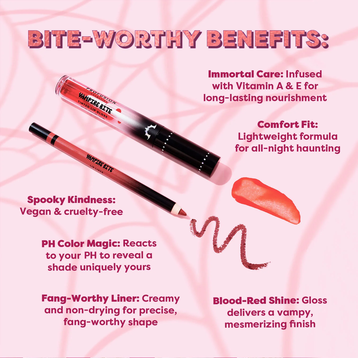 Monster Bash | Vampire Bite Tinted Lip Gloss & Lip Liner - Image 3
