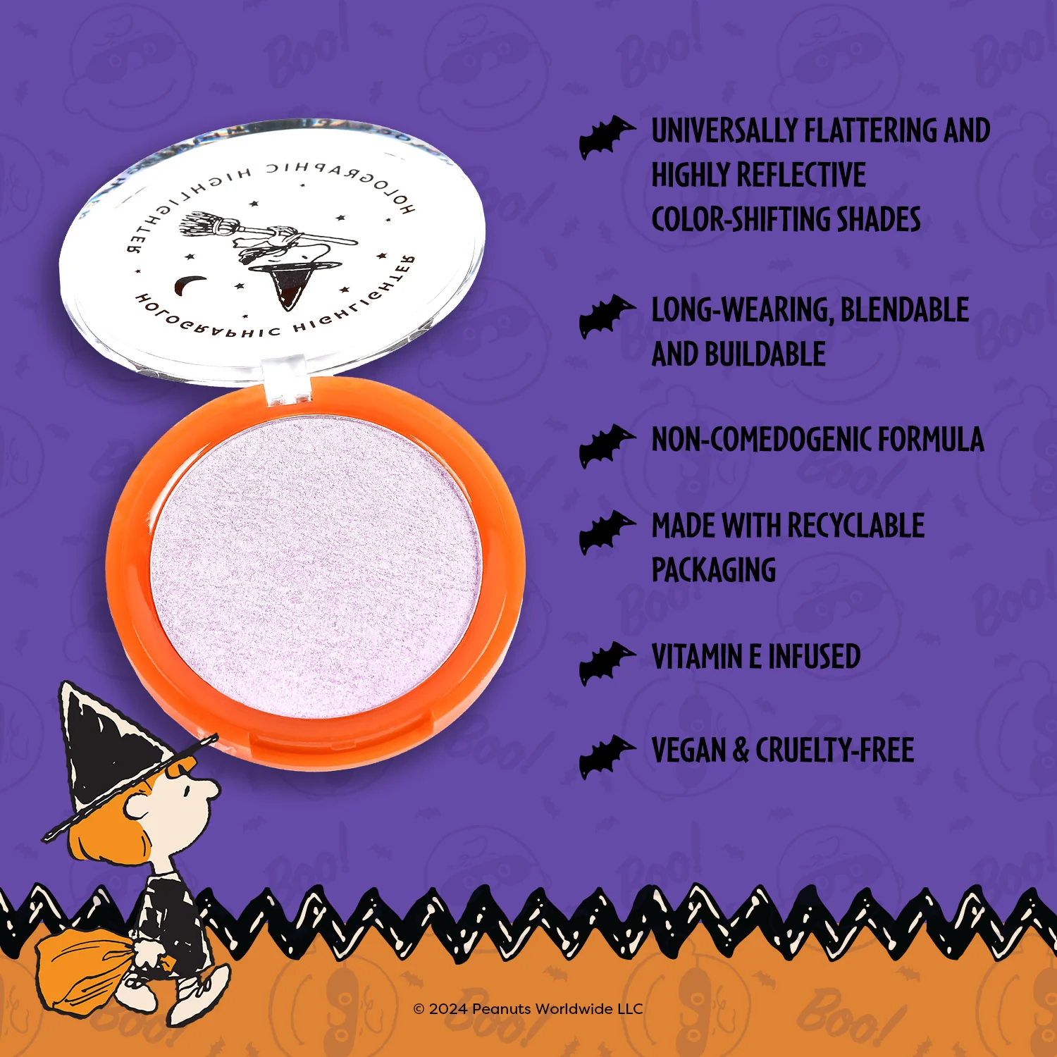 Peanuts Halloween | Spooktacular Glow Holographic Highlighter - Image 6