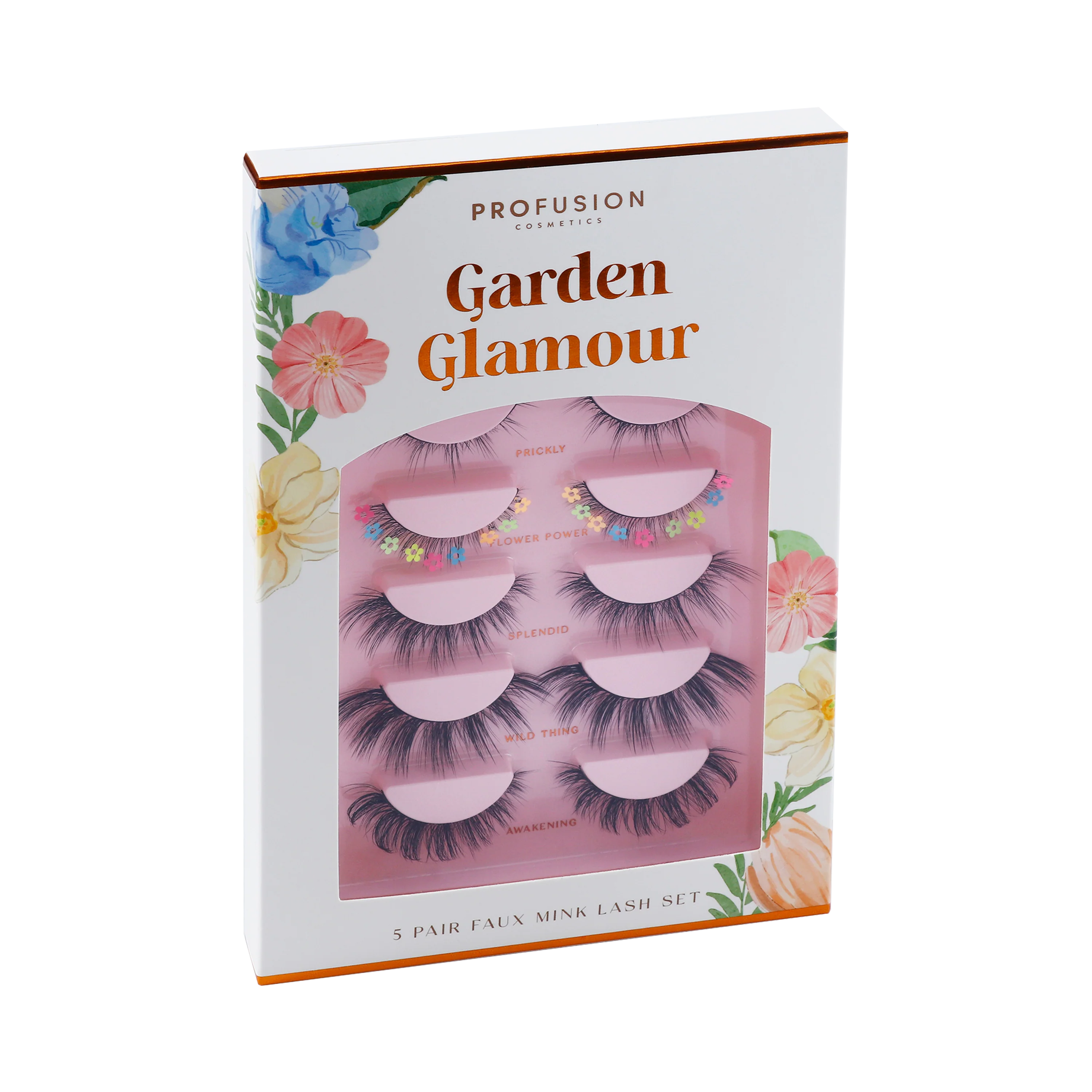 Petal Perfect | Garden Glamour 5 Pairs Faux Mink Lash Set - Image 3