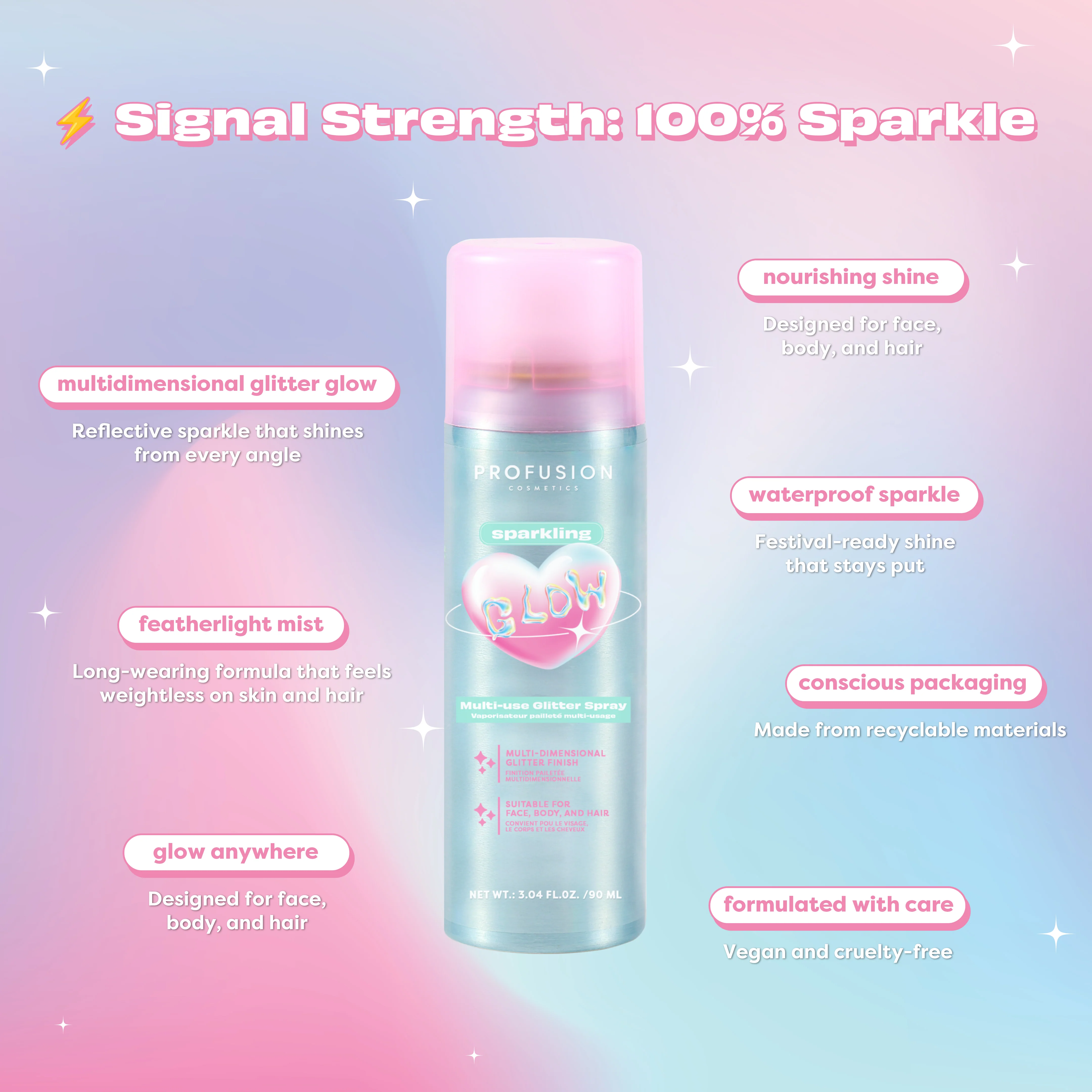 Sparkling Glow Multi-use Glitter Spray - Image 5