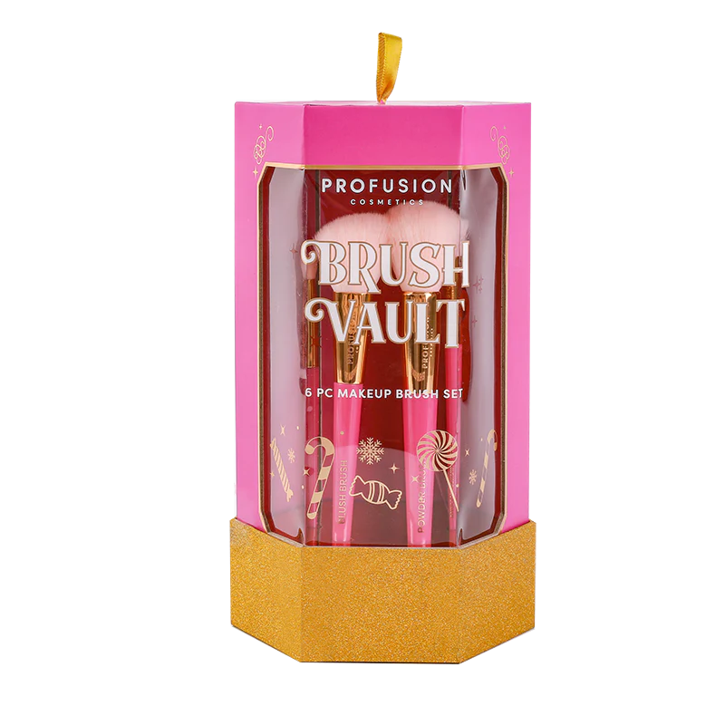 Sweet Holiday | 6-pc Face & Eye Brush Vault - Image 3