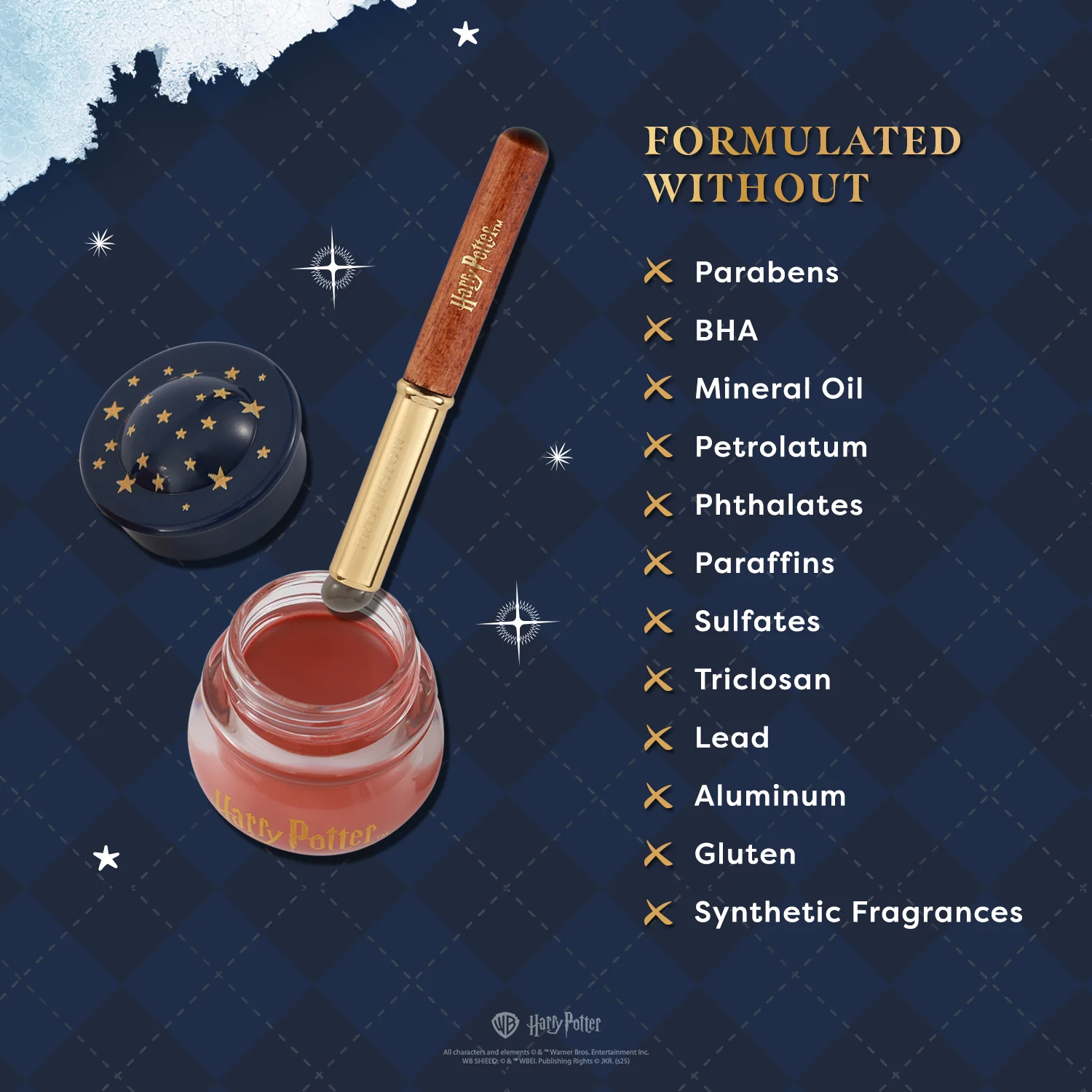 Harry Potter Holiday | Yule Ball Blush Lip & Cheek Blurring Pot & Silicone Applicator - Image 7